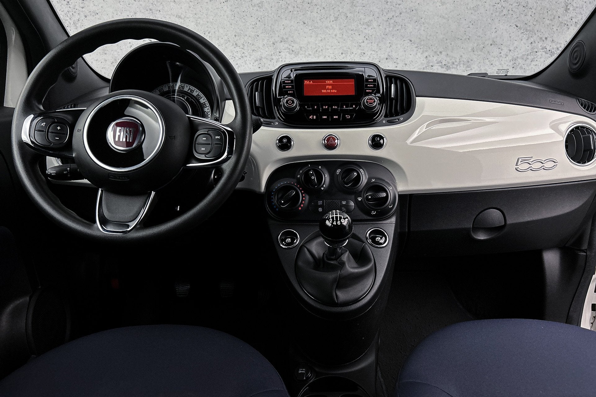 Fiat 500 1.0 Hybrid Cult | Airco | Elektrische ramen | Multi, Auto's, Stof, Met garantie (alle), 4 stoelen, Wit