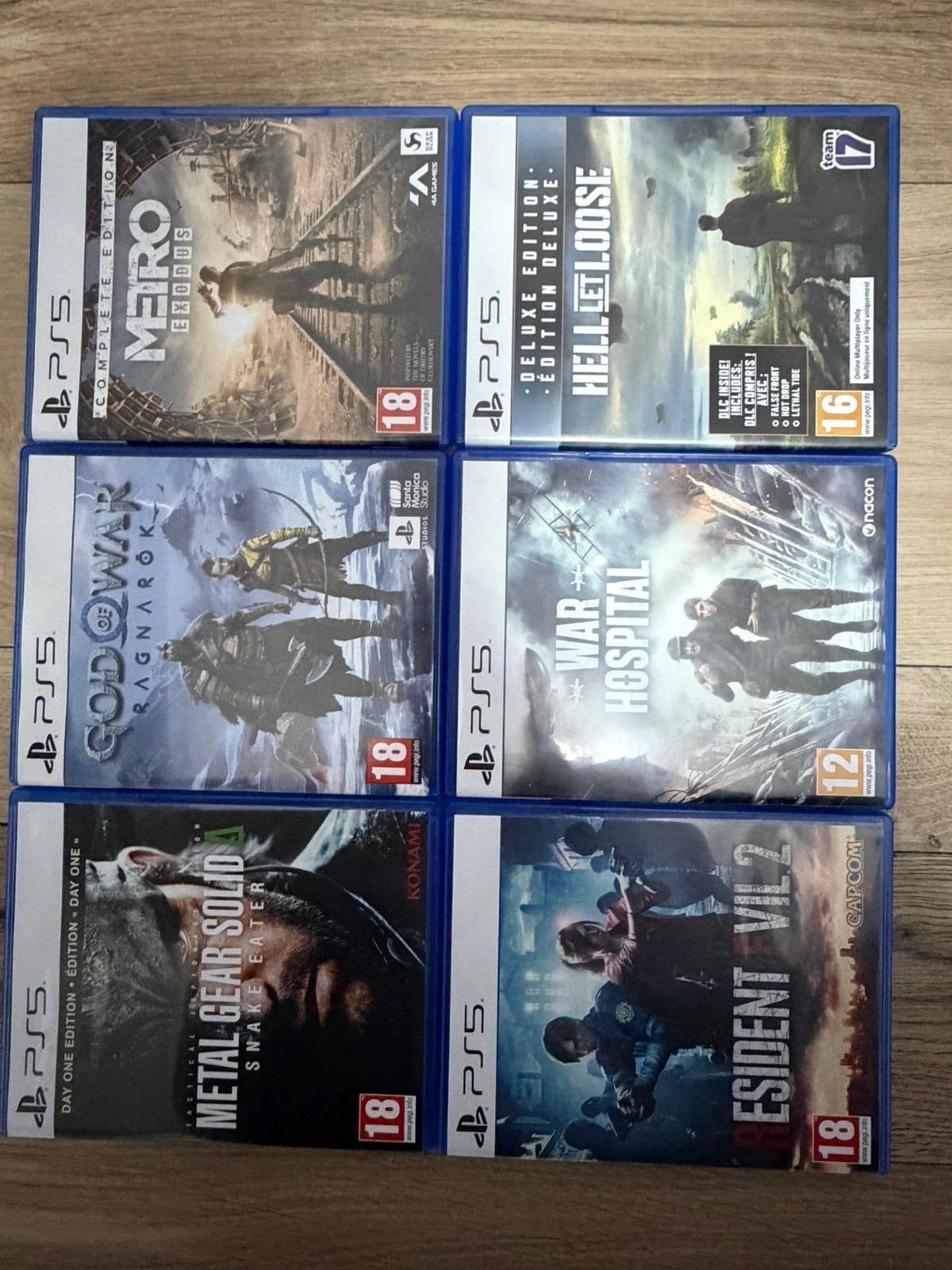 PS5 Games: Metro Exodus, God of War, Resident Evil 2 en meer, Online, Vanaf 18 jaar, 1 speler, Zo goed als nieuw