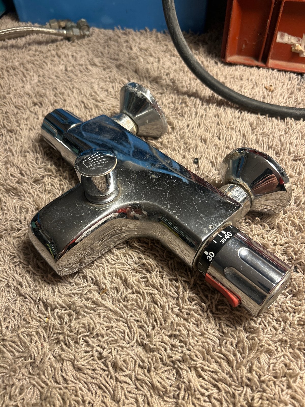Grohe bad/douchekraan - Thermostatische mengkraan, Ophalen of Verzenden, Gebruikt, Chroom, Bad