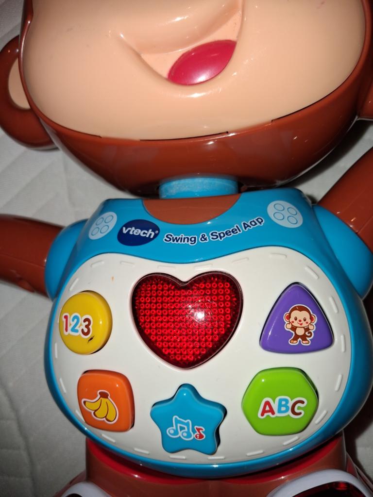 VTech Swing & Swirl Aapje - Interactief Speelgoed, Ophalen of Verzenden, Zo goed als nieuw, 6 maanden tot 2 jaar