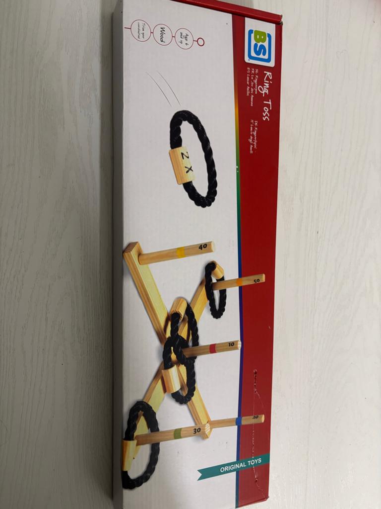 BS Ring Toss - Houten Ringwerpspel voor Buiten, Ophalen of Verzenden, Zo goed als nieuw