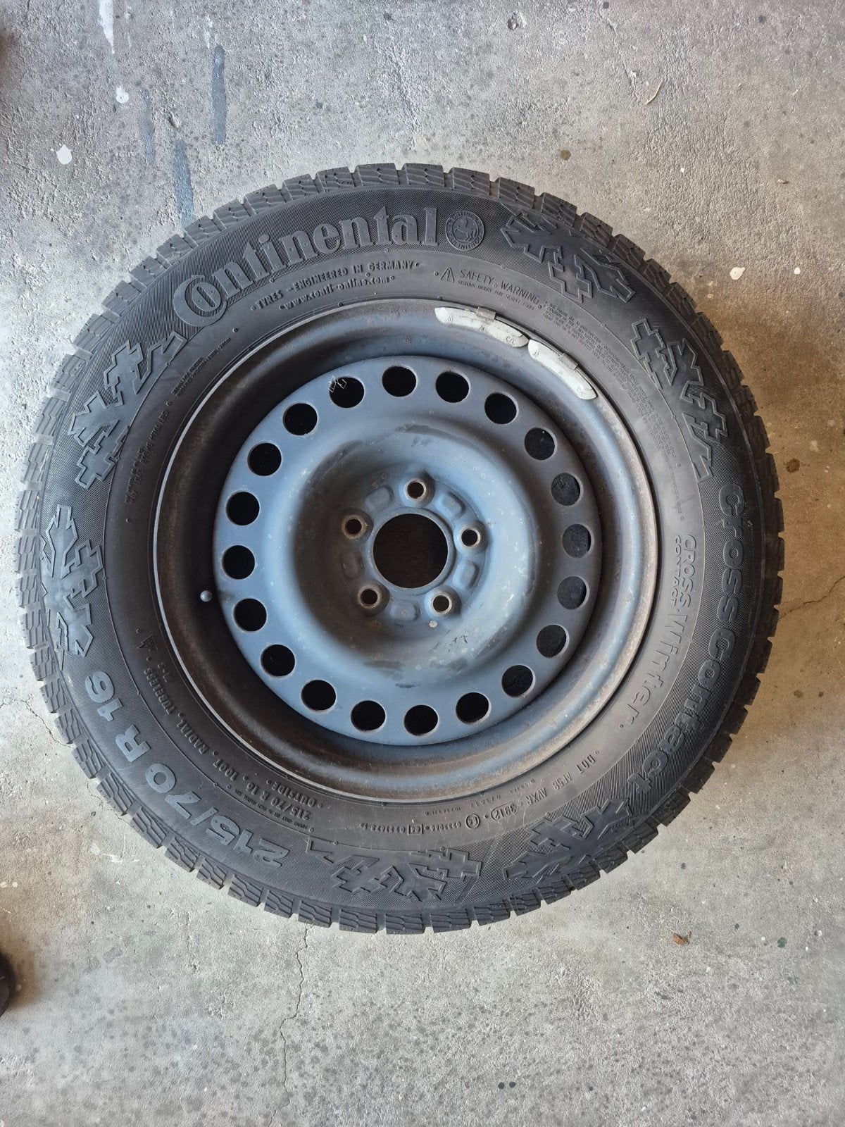 winterbanden met stalen velg, Ophalen, Gebruikt