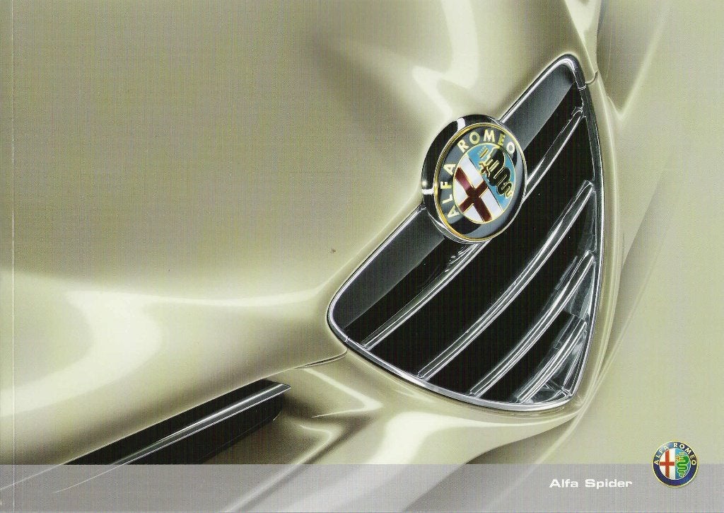 Alfa Romeo Spider (cabrio) folder, Ophalen of Verzenden, Zo goed als nieuw, Alfa Romeo