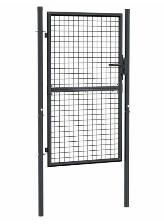 Tuinhek gaas gegalvaniseerd staal 100x150 cm grijs \nieuw/, Ophalen, Nieuw, IJzer, Tuinhek