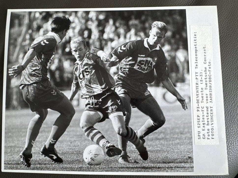 Historische foto: GA Eagles - FC Twente (1993), Gebruikt, 1980 tot heden, Foto, Ophalen of Verzenden