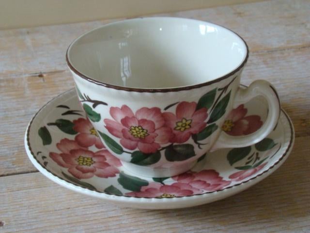 Kop-en-schotels, Engels, Wood & Sons, IRISH ROSE, gaaf, Ophalen of Verzenden