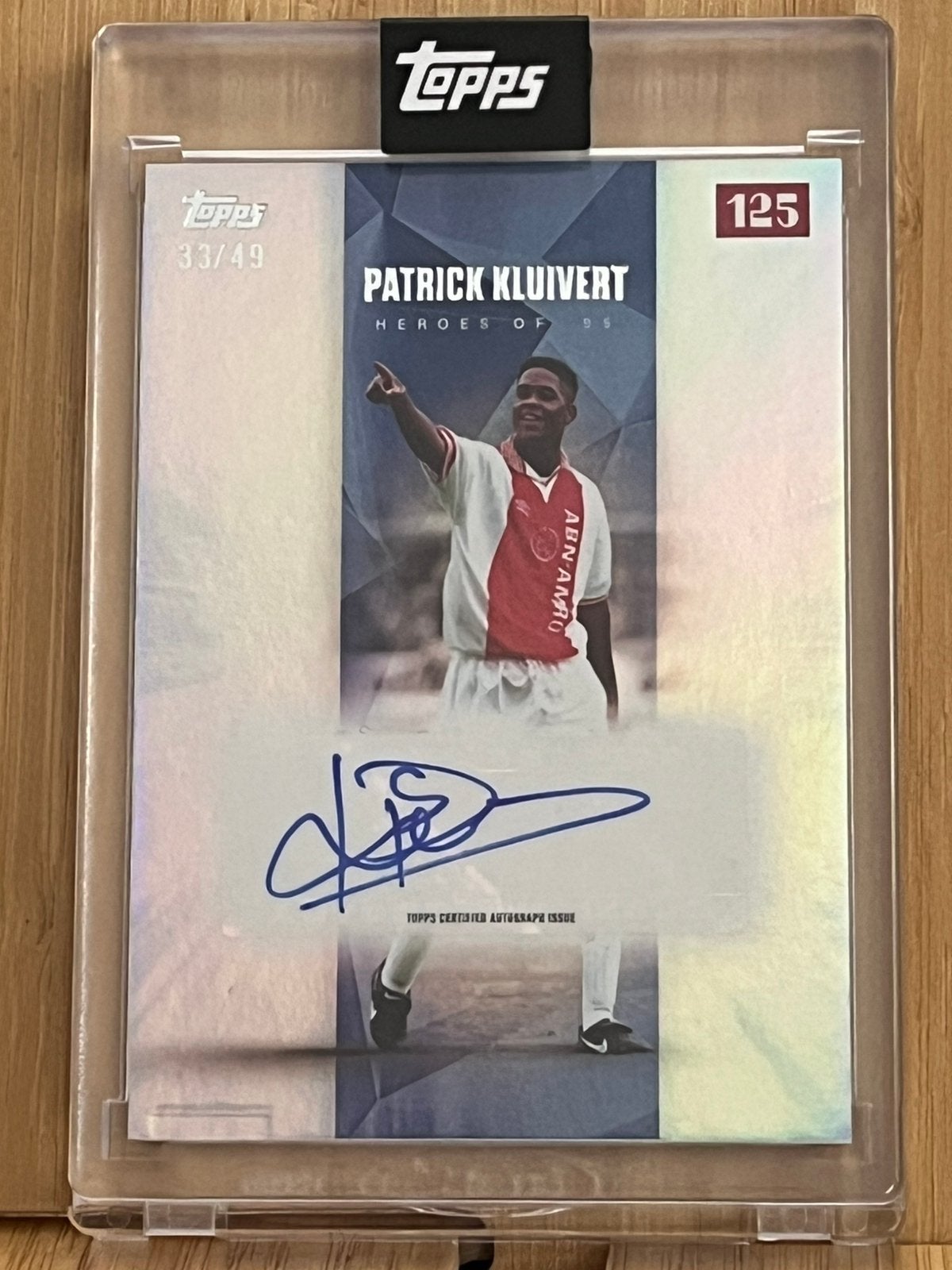 Patrick Kluivert Auto 33/49 – Heroes of ’95 – Ajax – Topps, Verzamelen, Sportartikelen en Voetbal, Ophalen of Verzenden, Nieuw