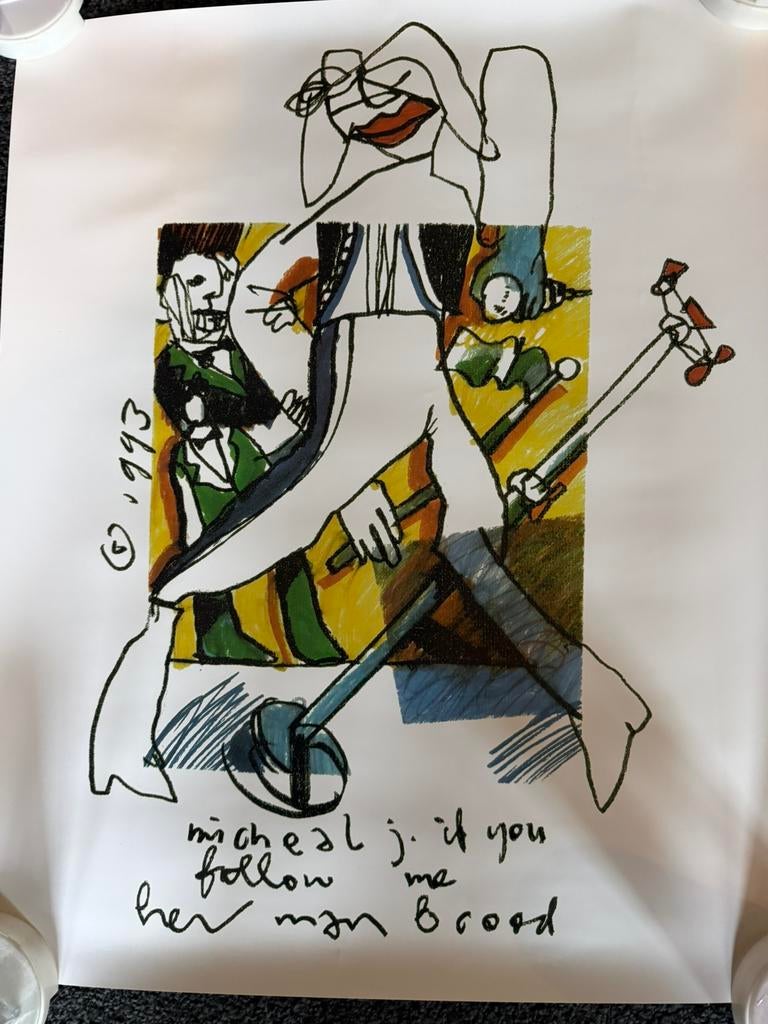 Herman Brood Litho, Antiek en Kunst, Verzenden