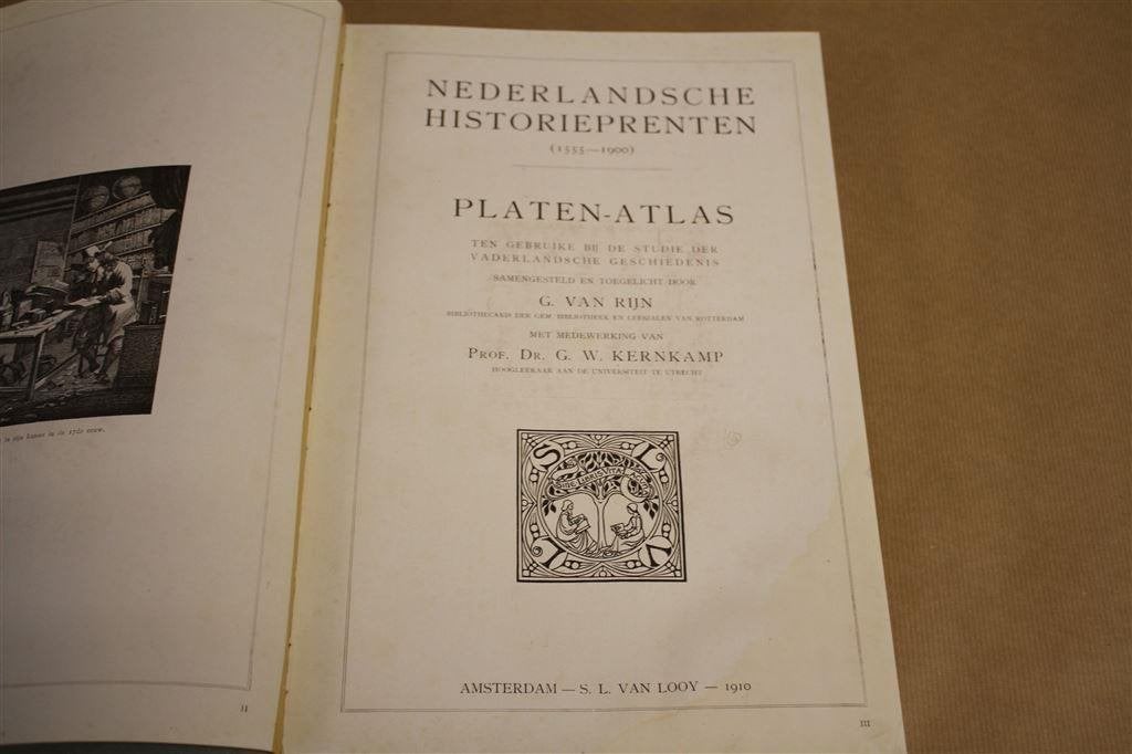 Nederlandsche historieprenten 1555-1900: Platenatlas 1910 ., Ophalen of Verzenden, Gelezen