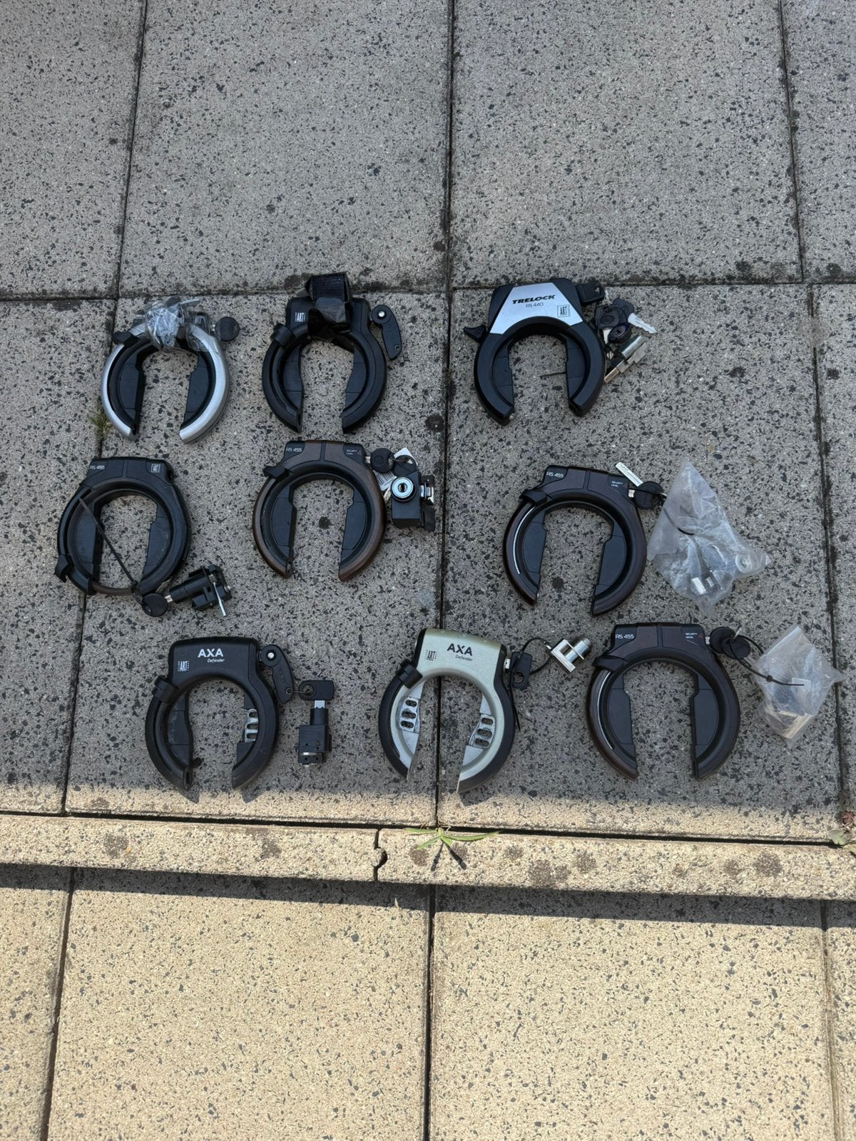 AXA en Trelock ringslot voor elektrische en normale fietsen, Ophalen, Nieuw, Kettingslot
