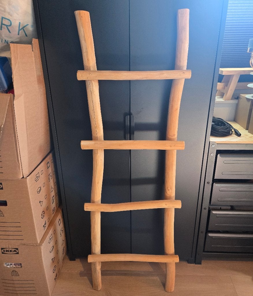Decoratie ladder, Ophalen, Zo goed als nieuw, Beige, Hout