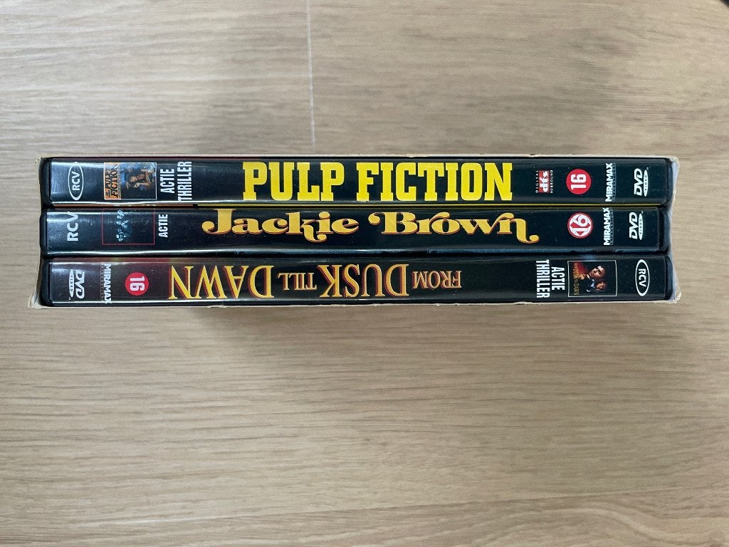 Quentin Tarantino DVD Collectie - Pulp Fiction + Meer!, Vanaf 16 jaar, Ophalen of Verzenden, Zo goed als nieuw, Boxset