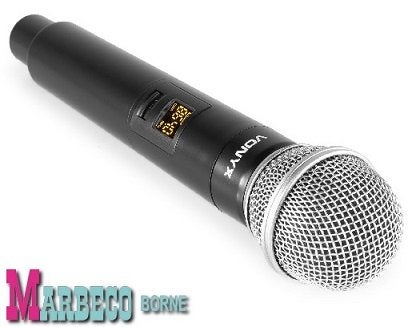 Draadloze Dual UHF microfoon, Plug and Play, WM552, Accu, Vonyx, Overige typen, Nieuw, Info@marbeco.nl