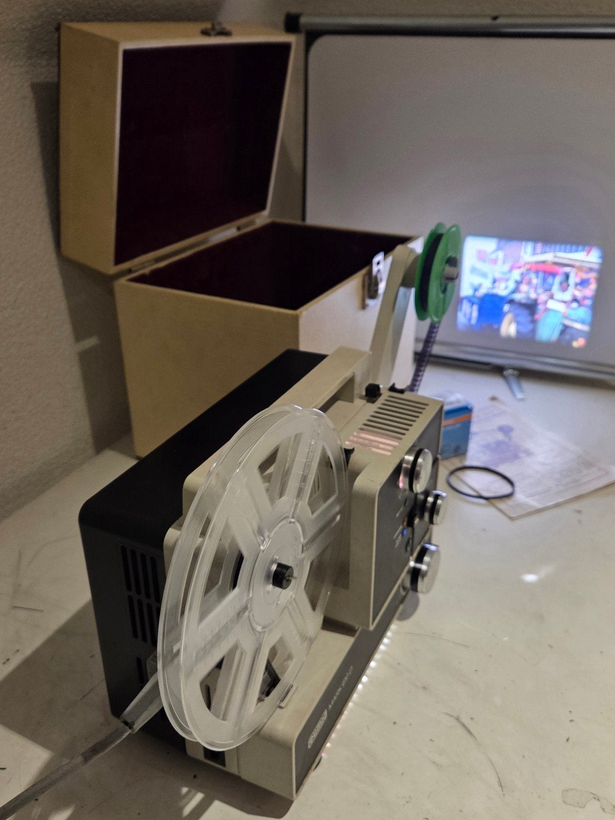 EUMIG 610D SUPER 8 en DUBBEL 8 FILMPROJECTOR, Ophalen of Verzenden, 1960 tot 1980, Projector