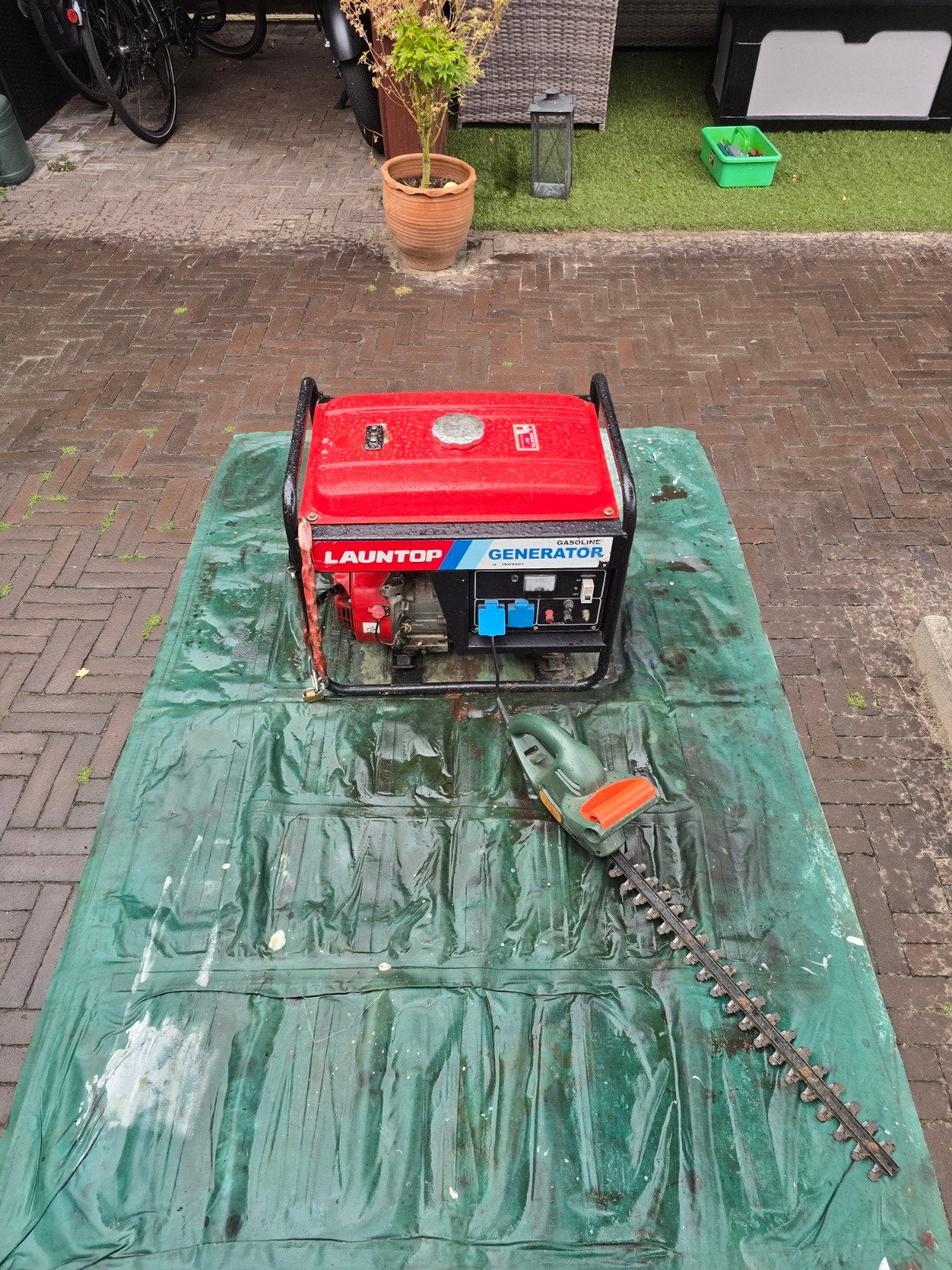 LAUNTOP Benzine Generator - Gebruikt, Ophalen, Gebruikt