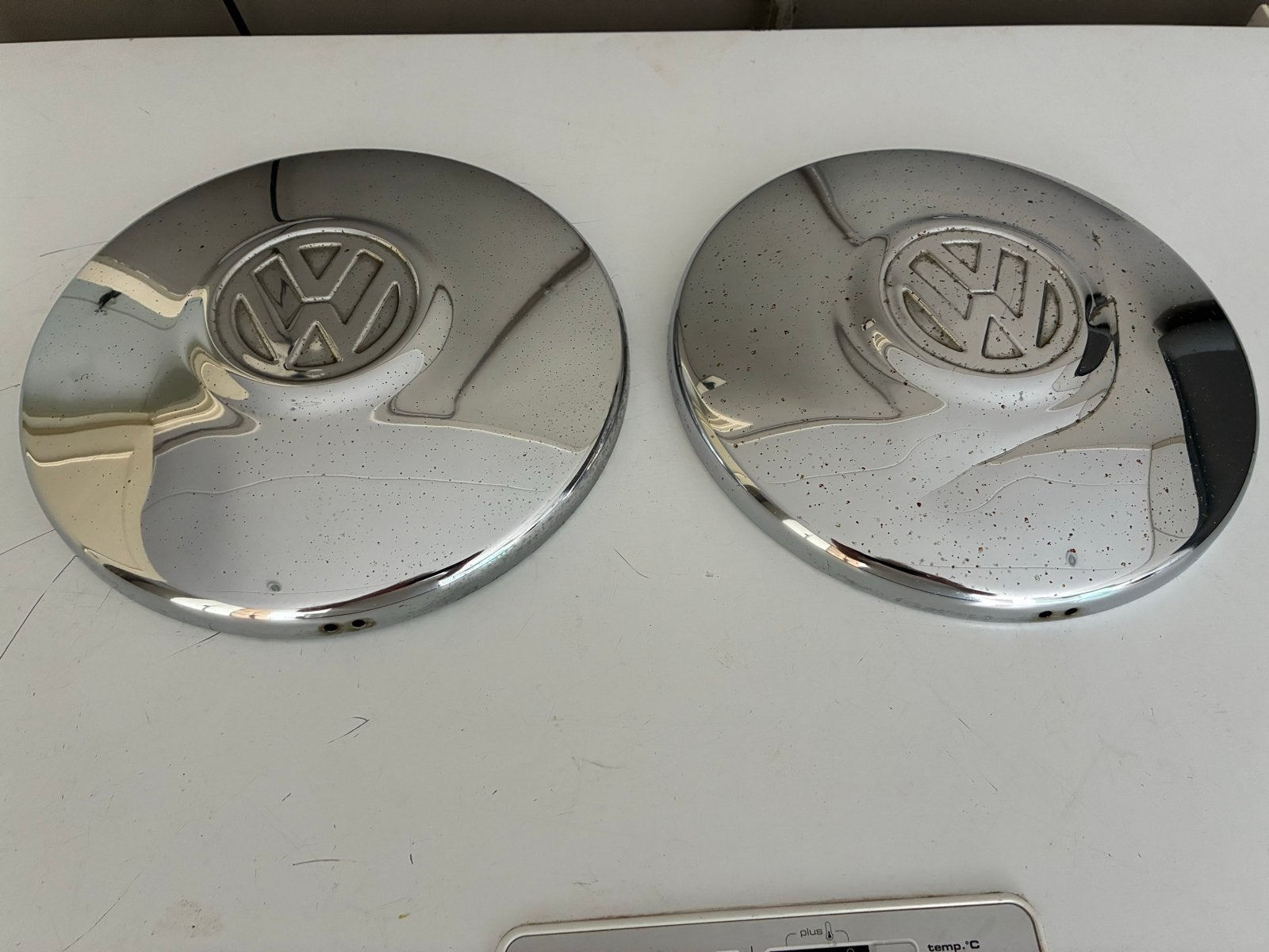 2 wieldoppen voor Volkswagen Kever, Ophalen of Verzenden, Gebruikt