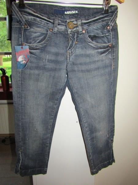 E189 MISS SIXTY mt 29 nieuw label capri jeans driekwart, Miss Sixty, Nieuw, W28 - W29 (confectie 36), Verzenden