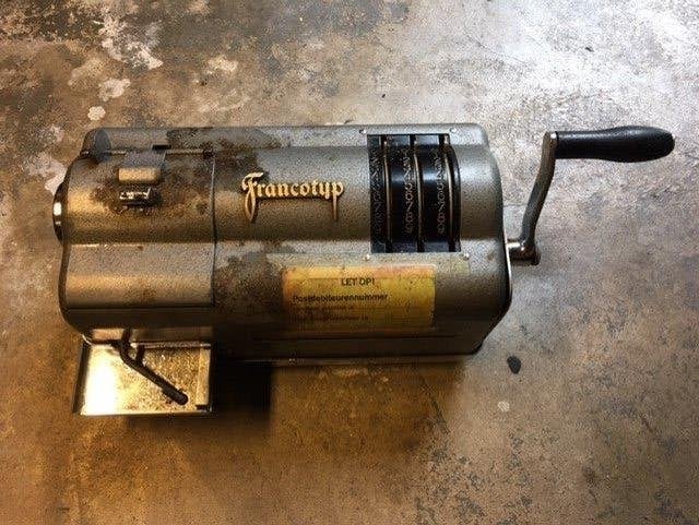 Francotyp frankeermachine , geen sleutels . zo meenemen vo, Ophalen of Verzenden