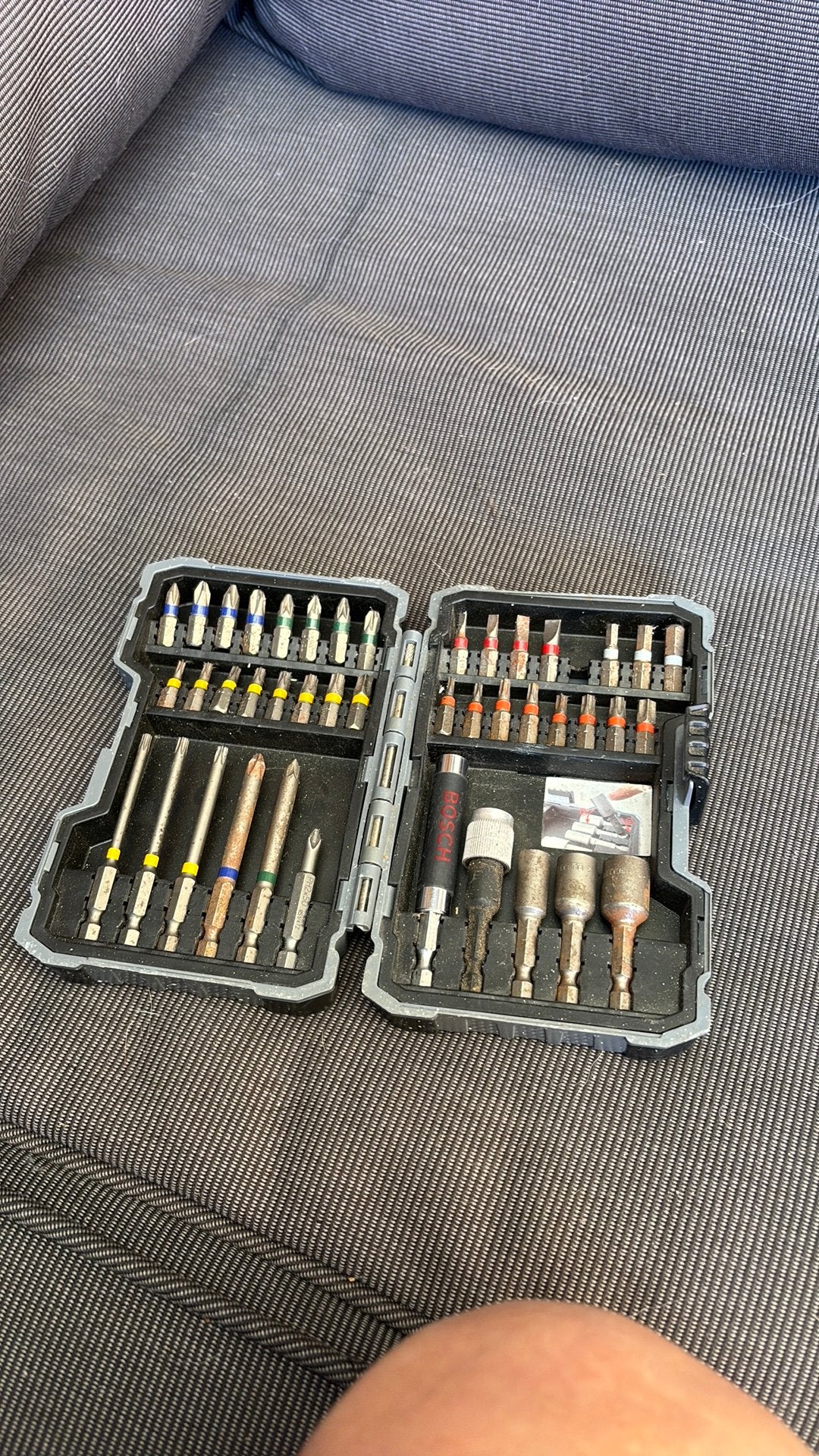 Bosch Bitset - Diverse bits in handige opbergdoos, Ophalen of Verzenden, Gebruikt, Bitset, Bosch
