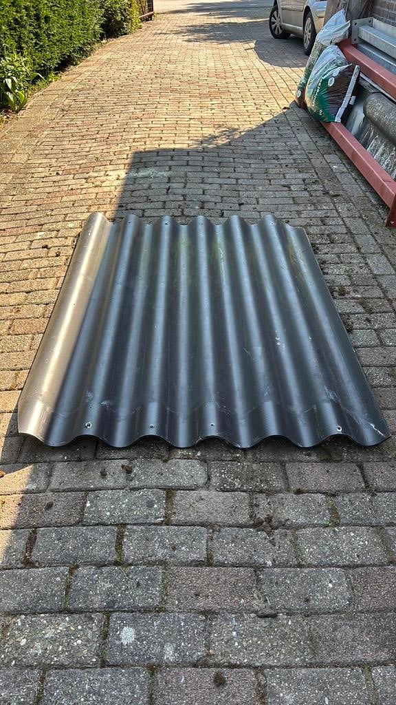 Cembrit golfplaten, Zwart, Ophalen of Verzenden, Zo goed als nieuw, 15 m² of meer