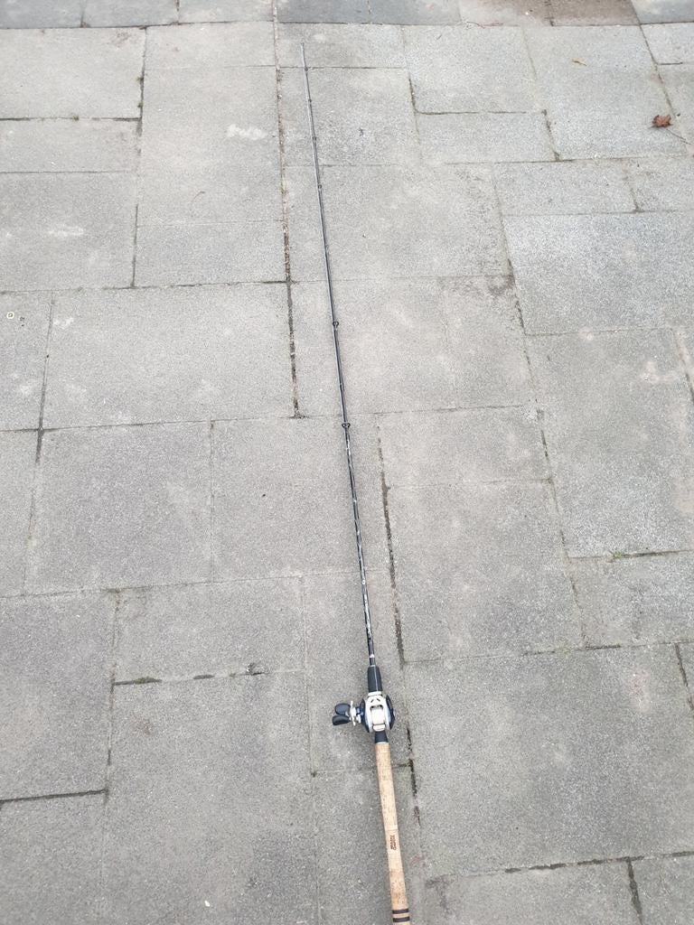 Baitcaster met reeltje, Ophalen, Gebruikt, Werphengel