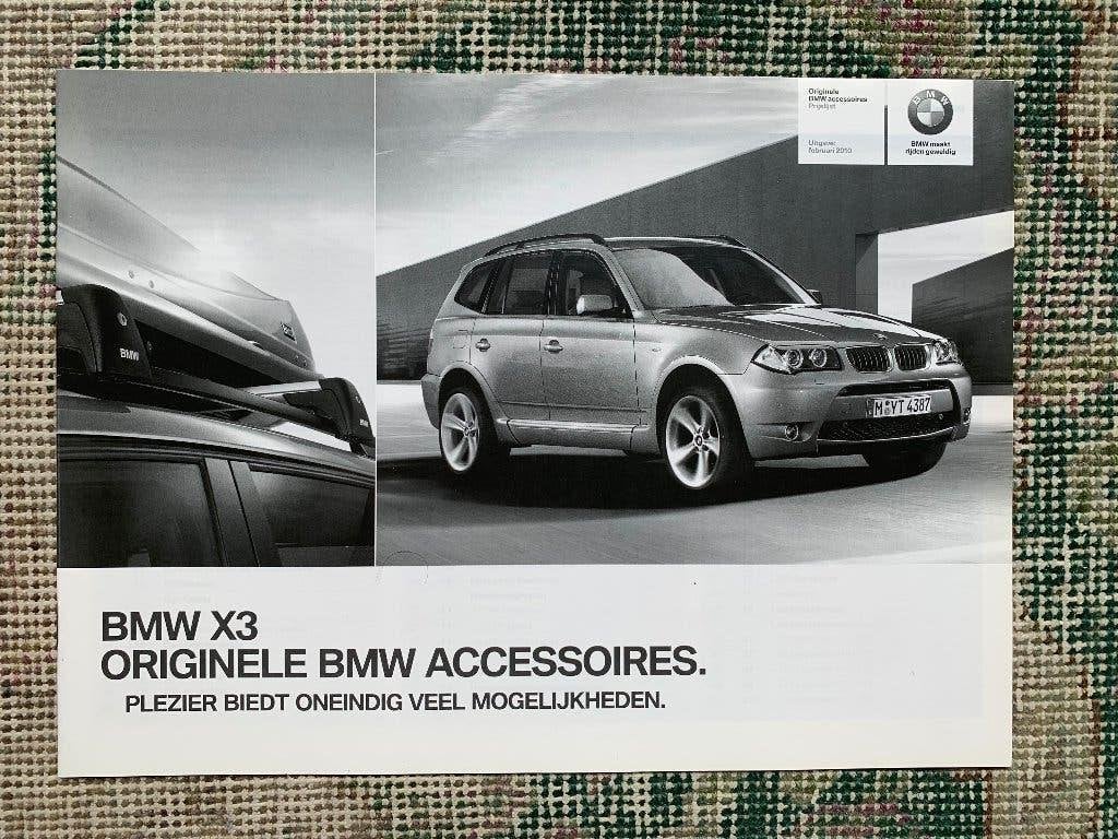 Nederlandse prijslijst BMW X3 E83 accessoires 2010, Nieuw, Ophalen of Verzenden, BMW, BMW
