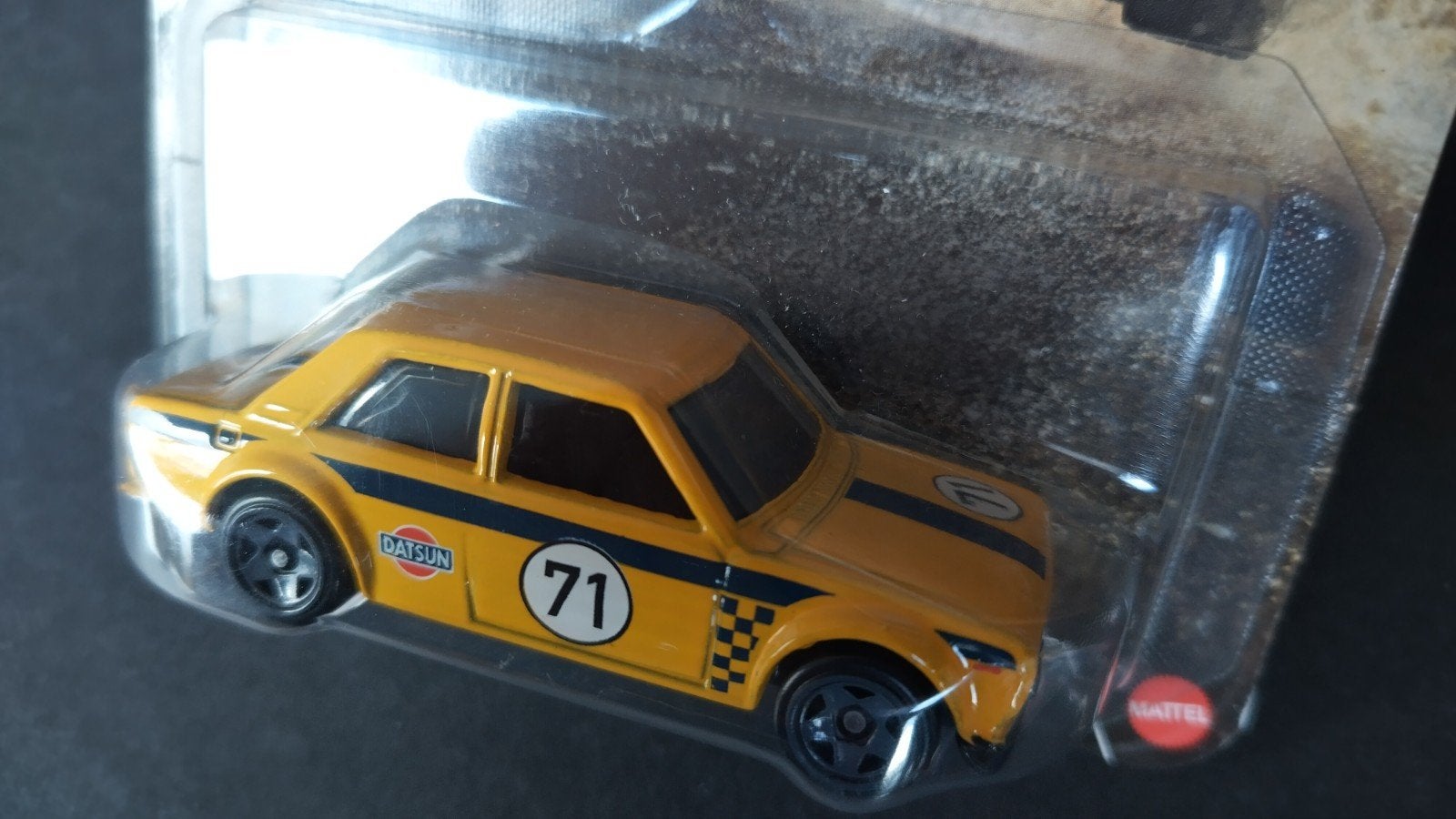 Datsun 510 1971 1:64 Hotwheels Silver Series Rally pol, Auto, Verzenden, Nieuw, M