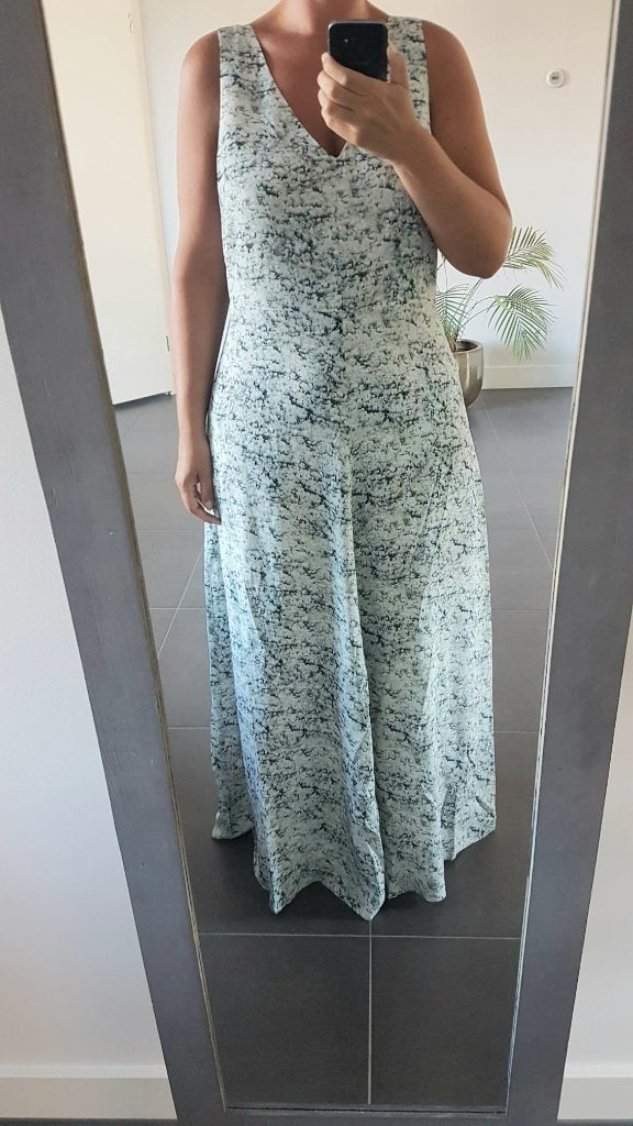 Maxi Jurk 46 Ongedragen Silk Collection Nieuw, Verzenden, Nieuw, Maat 46/48 (XL) of groter, Onder de knie