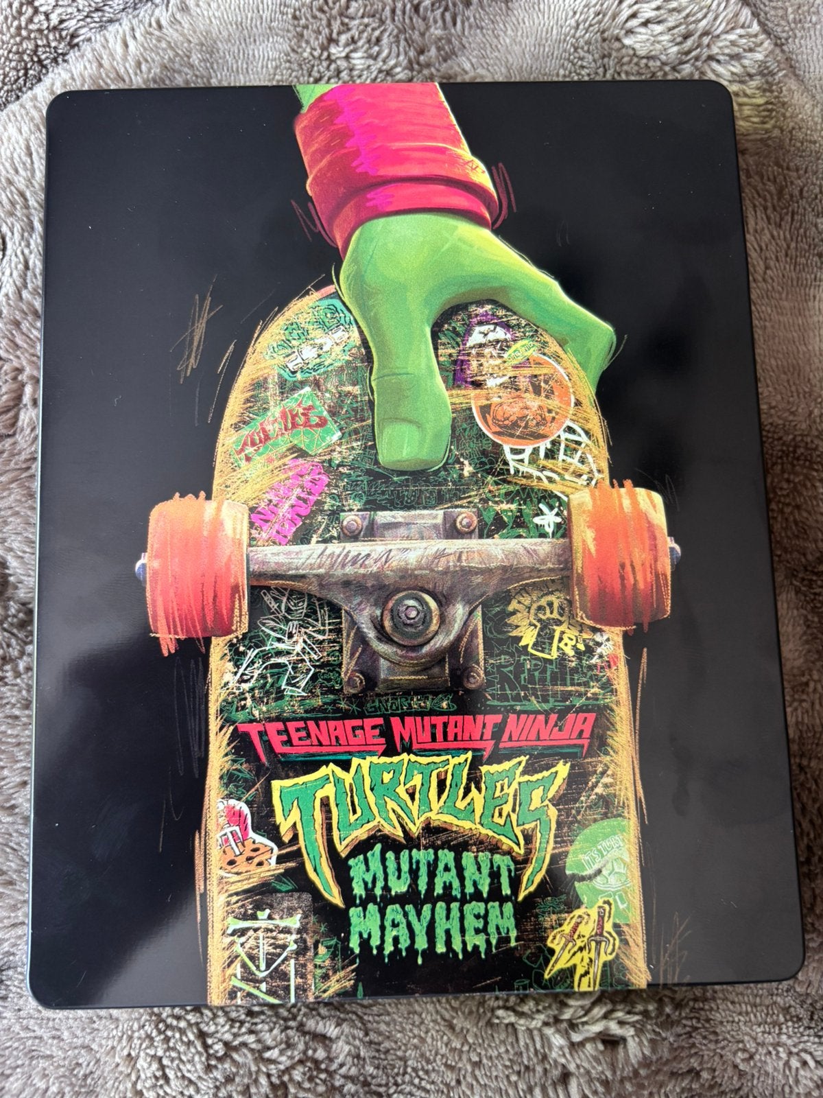 TMNT - Mutant Mayhem Steelbook 4K Ultra HD Blu-Ray, Ophalen of Verzenden, Zo goed als nieuw, Actie