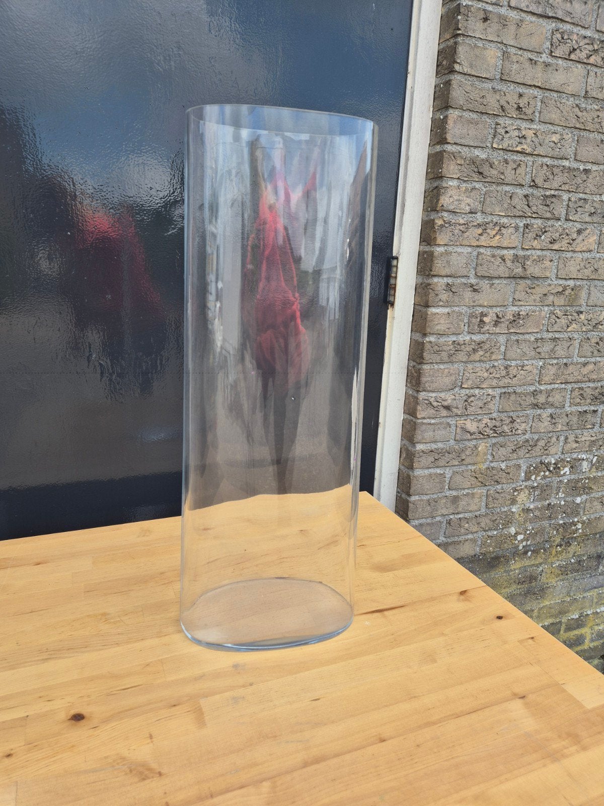 Grote Glazen Cilinder Vaas - Decoratief en Veelzijdig, Ophalen of Verzenden