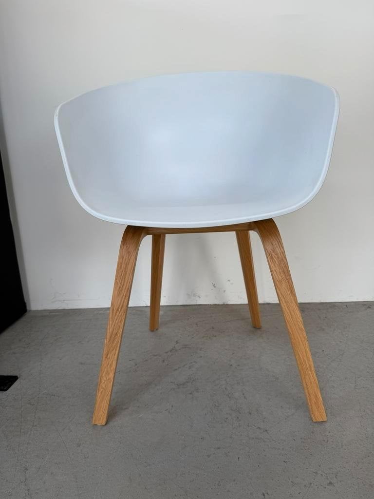 Hay about a Chair kuip stoelen, wit, Huis en Inrichting, Stoelen, Hout, Gebruikt, Wit, Ophalen of Verzenden