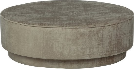 vtwonen Pearl Poef XL - Velvet - Champagne - 28x80x80, Ophalen, Rond, Nieuw, 75 tot 100 cm