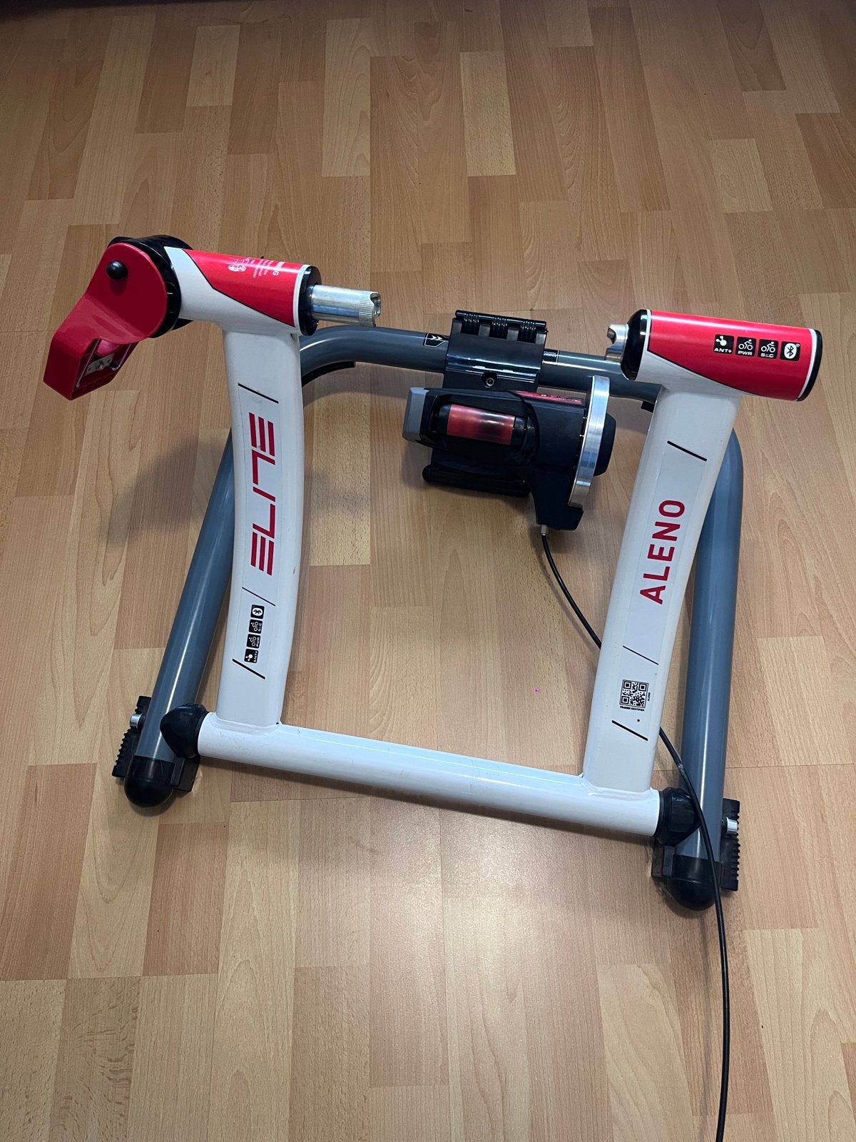 Elite Aleno fietstrainer met B'Twin voorwielsteun, Ophalen, Gebruikt, Overige typen, Staal