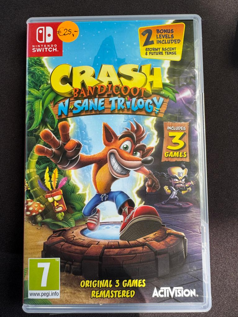 Crash Bandicoot N. Sane Trilogy Nintendo Switch, Spelcomputers en Games, Games | Nintendo Switch, Zo goed als nieuw, Platform
