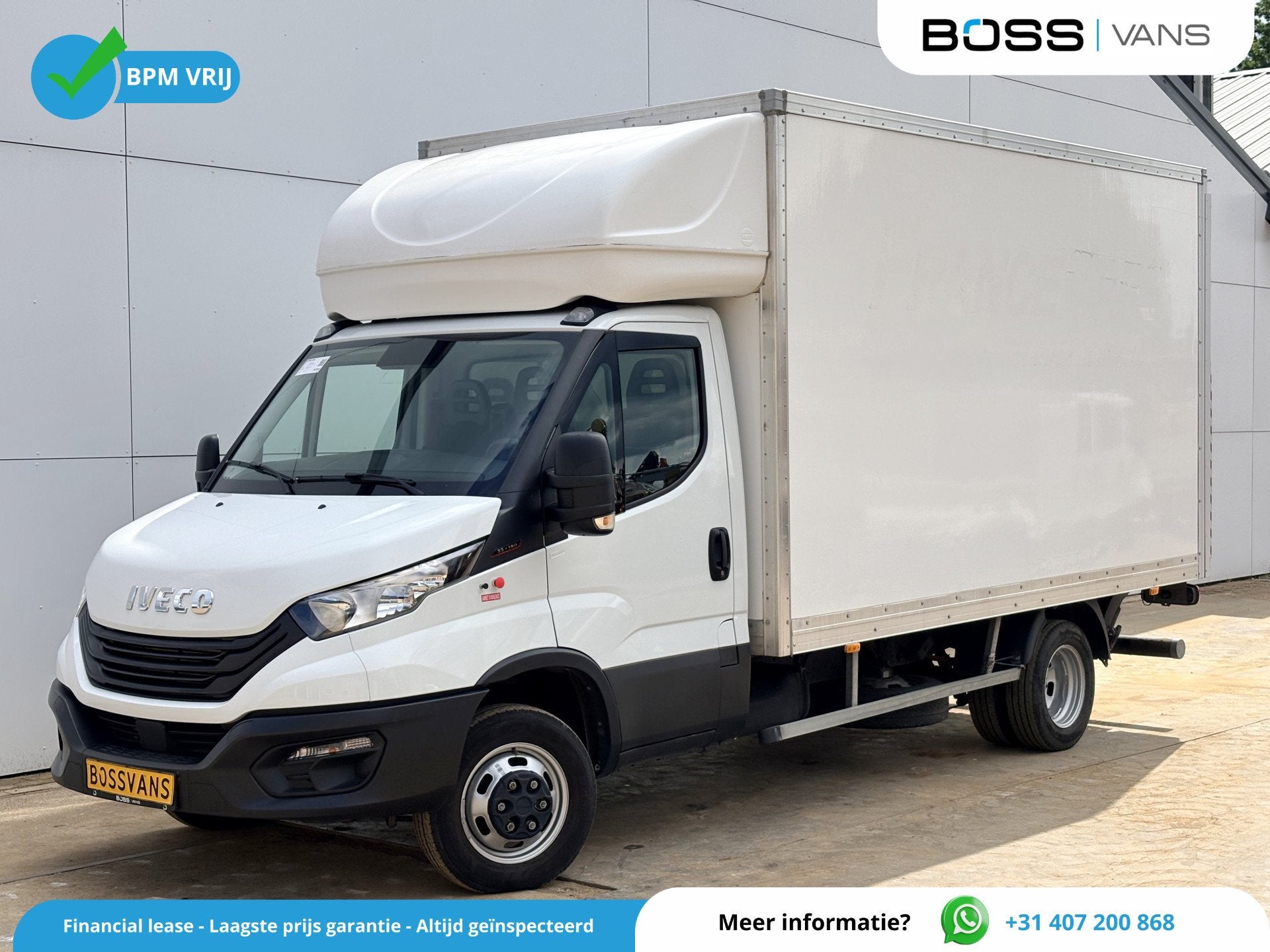 Iveco Daily 35C16 3.0 160PK Bakwagen Laadklep Zijdeur Camera, Auto's, Gebruikt, Zwart, 4 cilinders, Iveco
