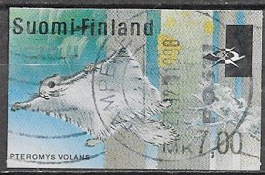 FINLAND 7,00 M. Automaatzegel Vliegende Eekhoorn 1997, Verzenden, Gestempeld, Dier of Natuur