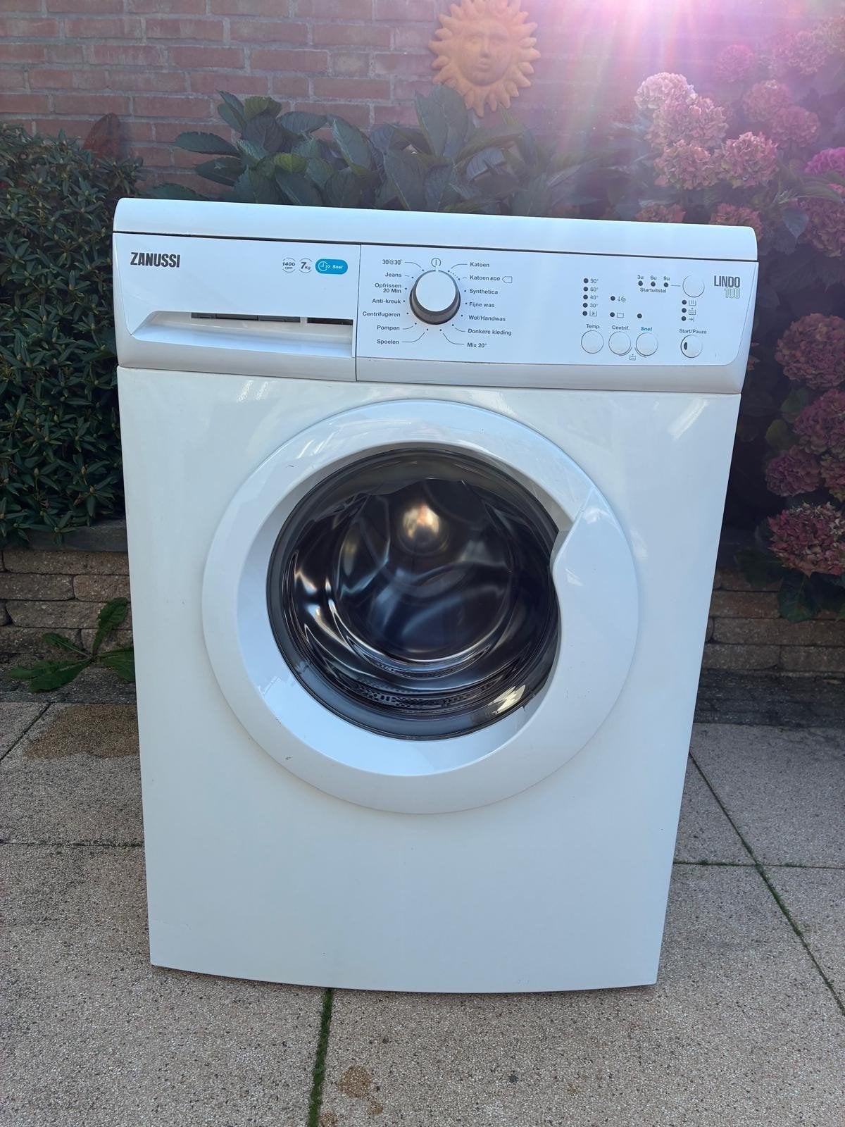 Zanussi Lindo 100 wasmachine uit 2018 - 7kg, 6 tot 8 kg, Ophalen, Gebruikt