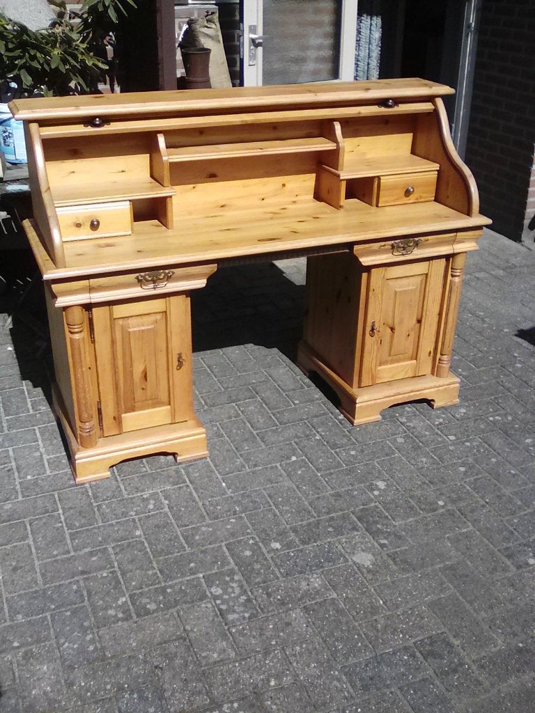 grenen houten secretaire, Ophalen, Gebruikt