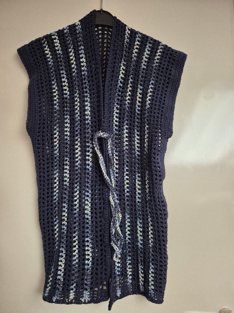 Vest, hes, gilet, donker blauw, maat 38/40, DIY, Maat 38/40 (M), Blauw, Nieuw, Ophalen of Verzenden