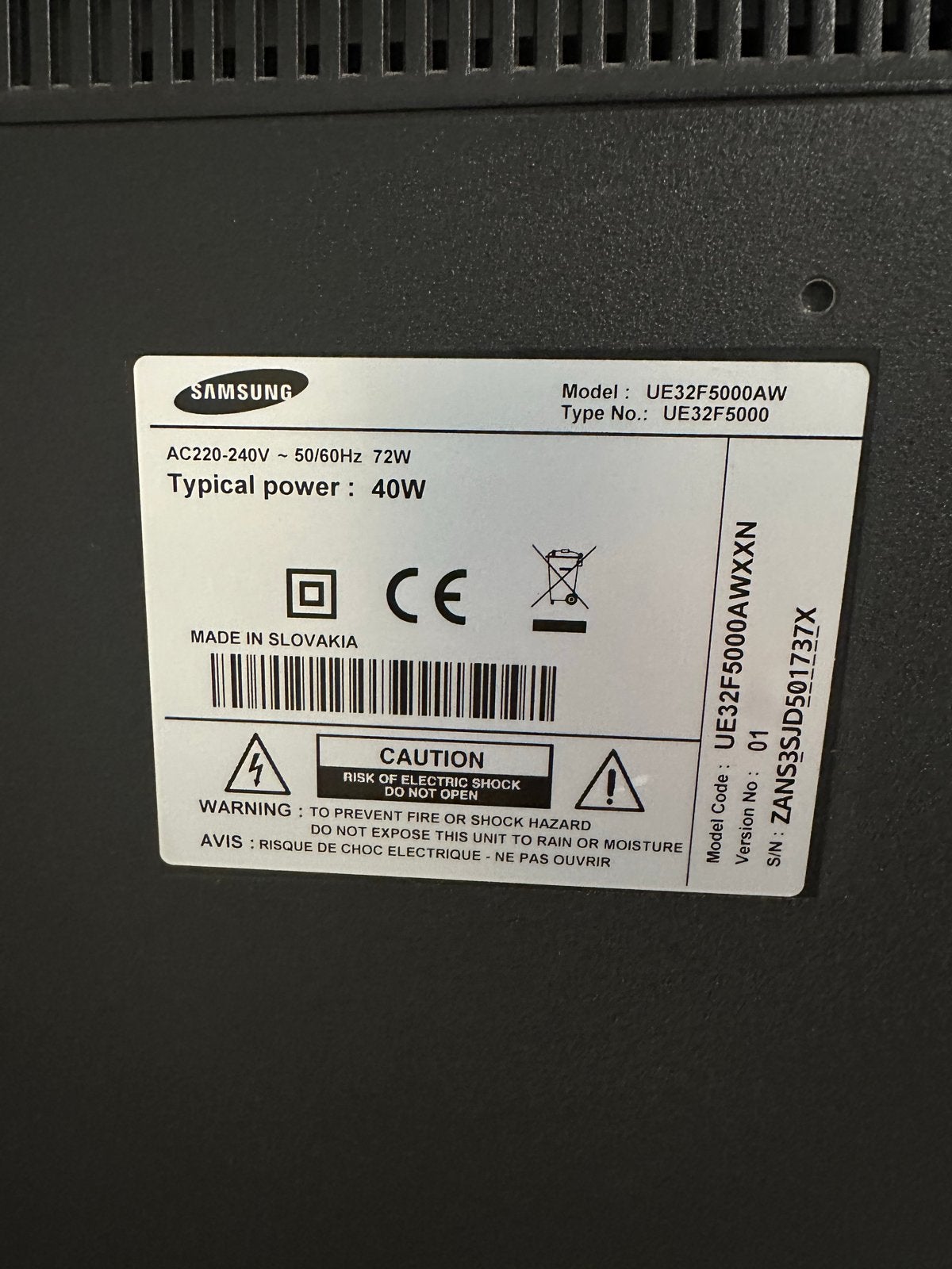 Samsung UE32F5000AW 32 inch Full HD LED TV, Ophalen, 80 tot 100 cm, Samsung, Full HD (1080p)