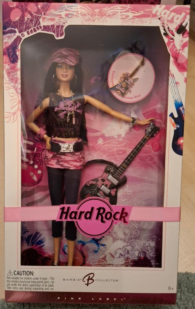 Hard Rock Barbie Collector Pink Label met gitaar, Ophalen of Verzenden, Nieuw, Barbie