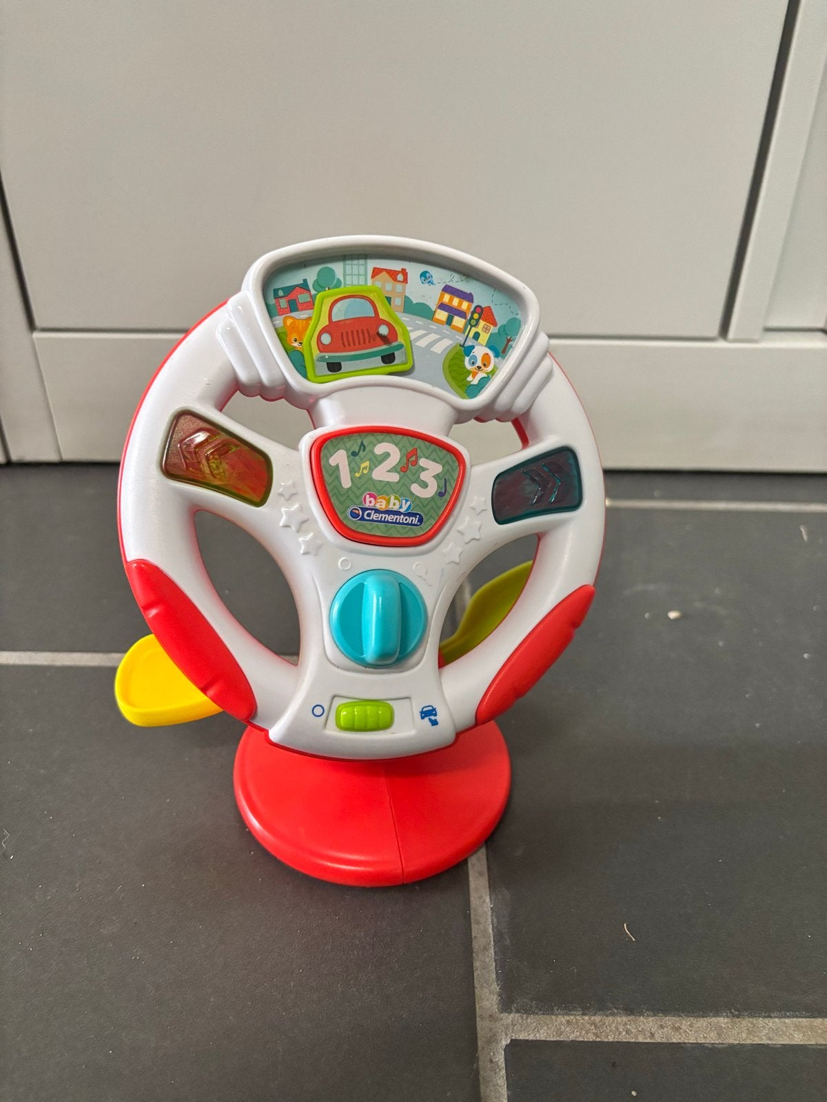 Baby Clementoni Stuurwiel met Geluid en Licht, Ophalen of Verzenden, Zo goed als nieuw, Auto, Met licht