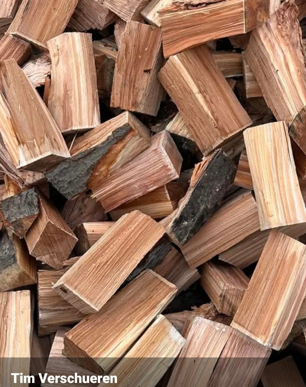 Mooi eiken brandhout, 5 maanden gedroogd, Tuin en Terras, Haardhout, Minder dan 3 m³, Ophalen of Verzenden, Eikenhout, Blokken