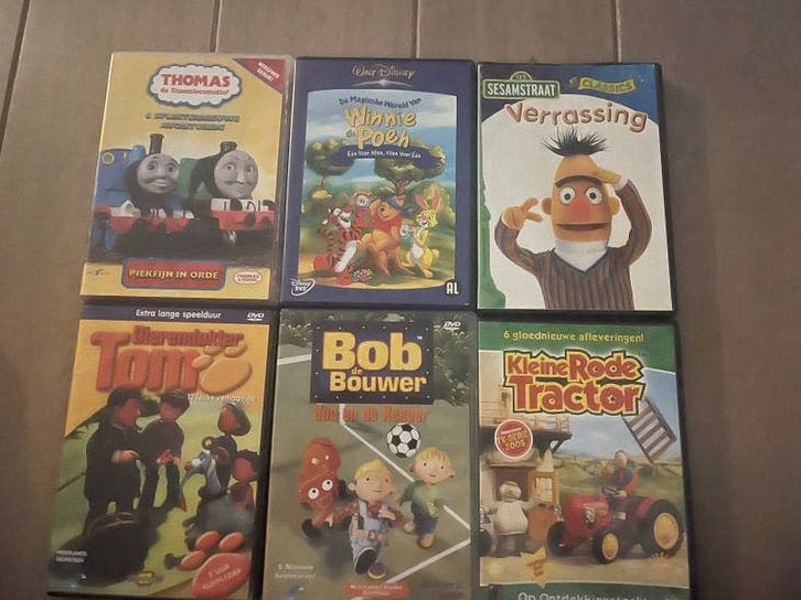 Grote collectie kinder-dvd's: 12 stuks, Gebruikt, Animatie, Verzamelbox, Alle leeftijden