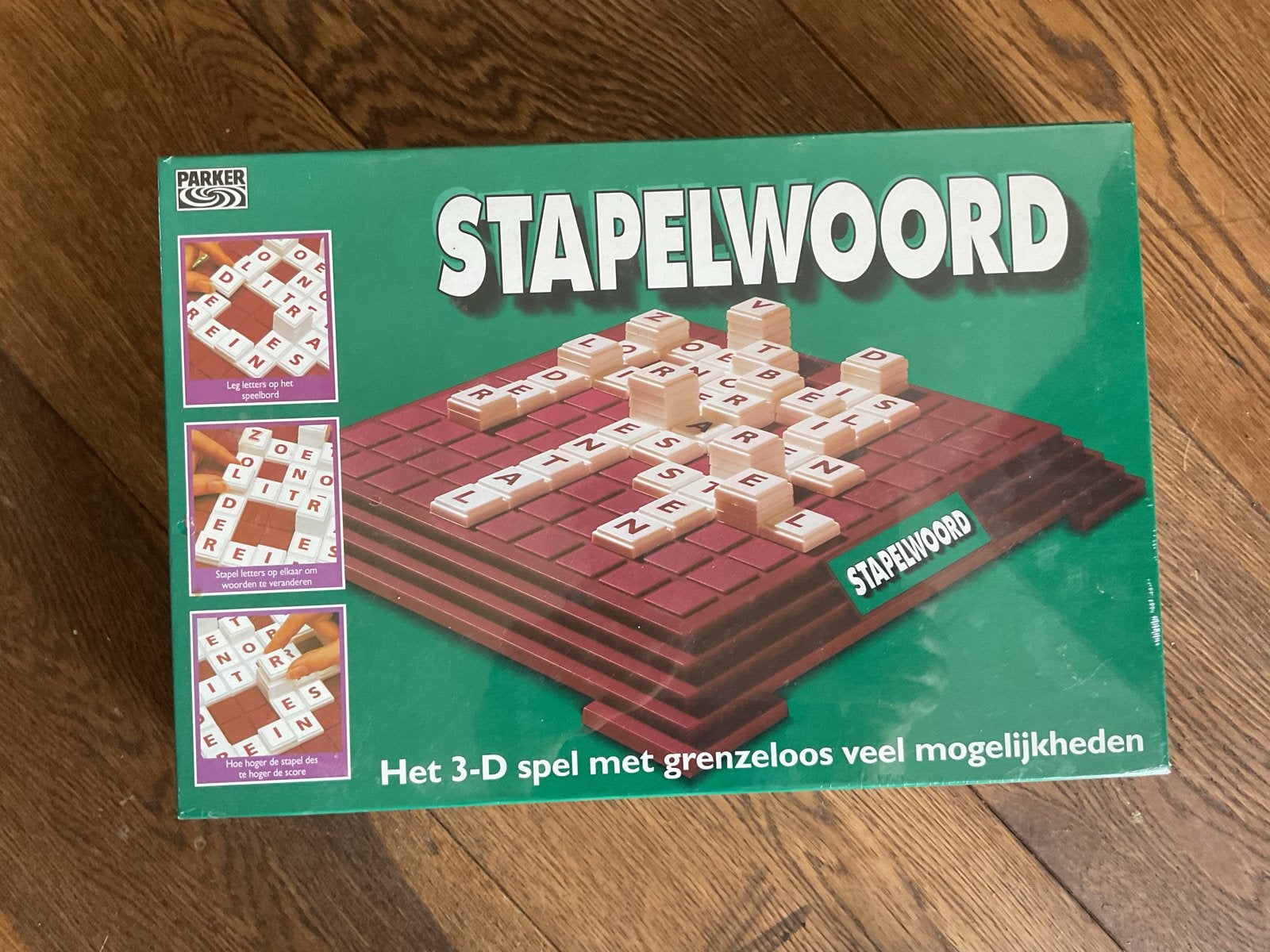 Stapelwoord: Het 3-D spel met grenzeloos veel mogelijkheden, Hobby en Vrije tijd, Gezelschapsspellen | Bordspellen, Drie of vier spelers
