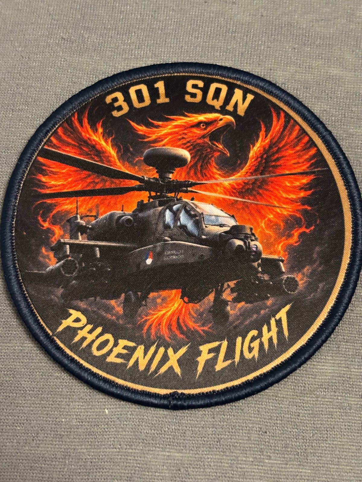 Embleem 301 phoenix flight, Verzenden, Luchtmacht, Nederland, Embleem of Badge