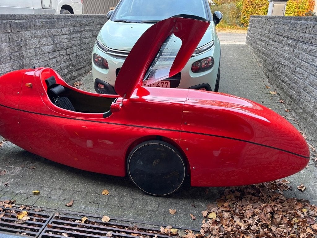 Velomobiel WAW, Onderstuur, Zo goed als nieuw, Cabine, Trommelrem