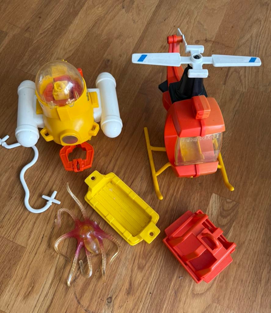 Vintage Fisher-Price Aero-Marine Search Team set 1979-1983., Ophalen of Verzenden, Gebruikt, Overige typen