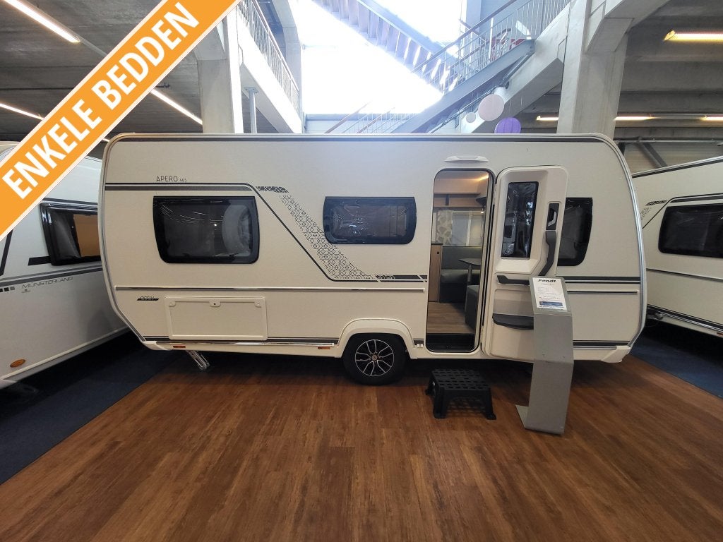 Fendt Apero Activ 465 GE; nieuwste model 2027, enkele bedden, Caravans en Kamperen, Standaardzit, Bedrijf, Fendt, Schokbreker