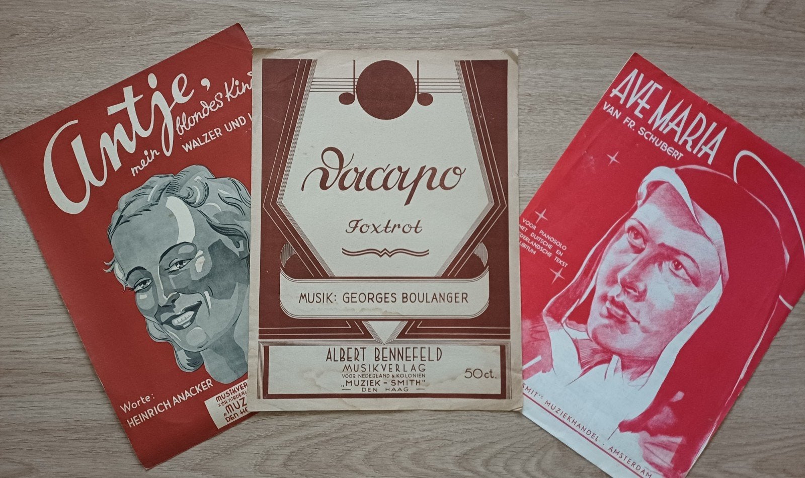 Diverse Vintage Bladmuziek Collectie, Gebruikt, Klassiek, Overige soorten, Ophalen of Verzenden